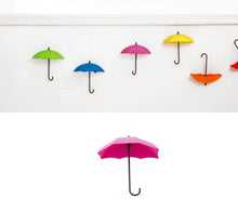 6PCS/Set Colorful Umbrella Shape Wall Hooks Decor