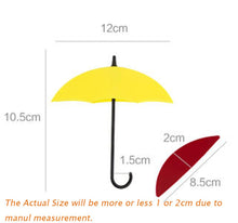 6PCS/Set Colorful Umbrella Shape Wall Hooks Decor