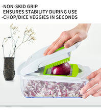 Food Vegetable Chooper with 4 Dicing Blades knife