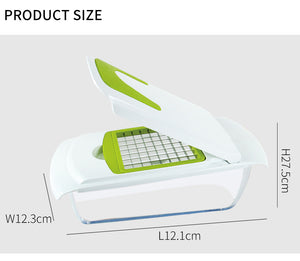 Food Vegetable Chooper with 4 Dicing Blades knife