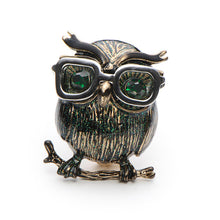 Wuli&Baby Alloy Owl Brooch Pins