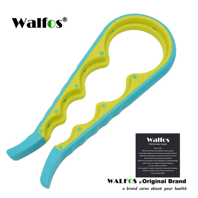 WALFOS Screw Cap Jar Bottle Wrench 4 in 1 Opener