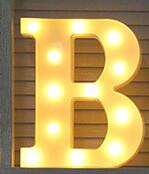 Luminous LED Letter Night Light English Alphabet  Number