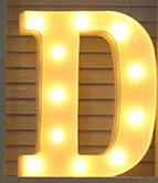 Luminous LED Letter Night Light English Alphabet  Number