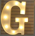 Luminous LED Letter Night Light English Alphabet  Number