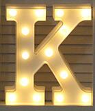 Luminous LED Letter Night Light English Alphabet  Number