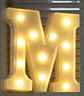 Luminous LED Letter Night Light English Alphabet  Number