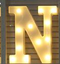 Luminous LED Letter Night Light English Alphabet  Number