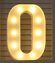 Luminous LED Letter Night Light English Alphabet  Number
