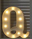 Luminous LED Letter Night Light English Alphabet  Number