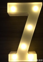 Luminous LED Letter Night Light English Alphabet  Number