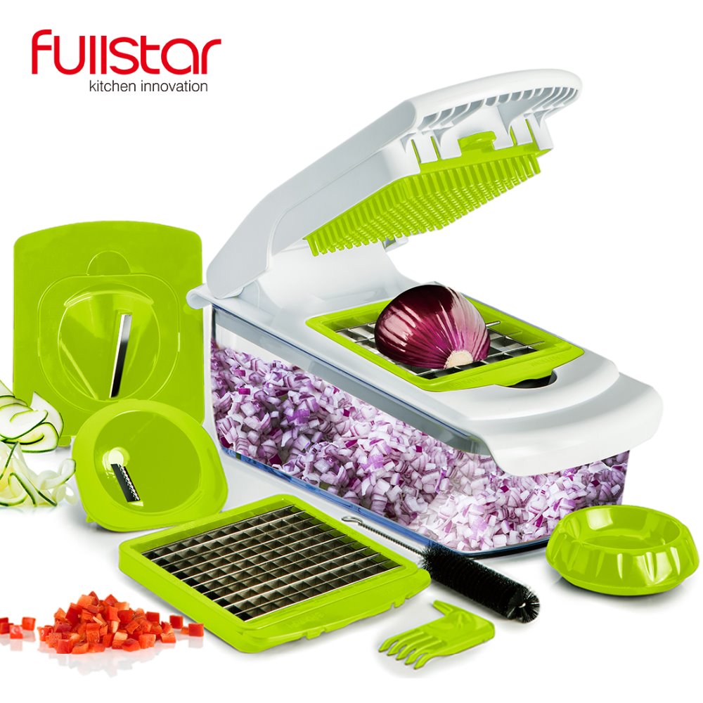 Food Vegetable Chooper with 4 Dicing Blades knife