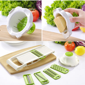 WALFOS Mandoline Vegetables Cutter Tools with 5 Blade